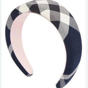 BURBERRY LONDON ENGLAND Checkered Blue & White Headband